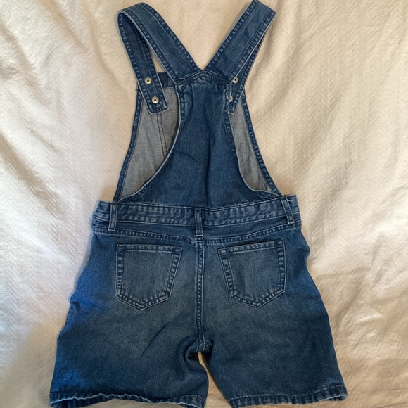 Children’s Place Girl’s Denim Distressed Overalls, size 12 - Picture 9 of 11